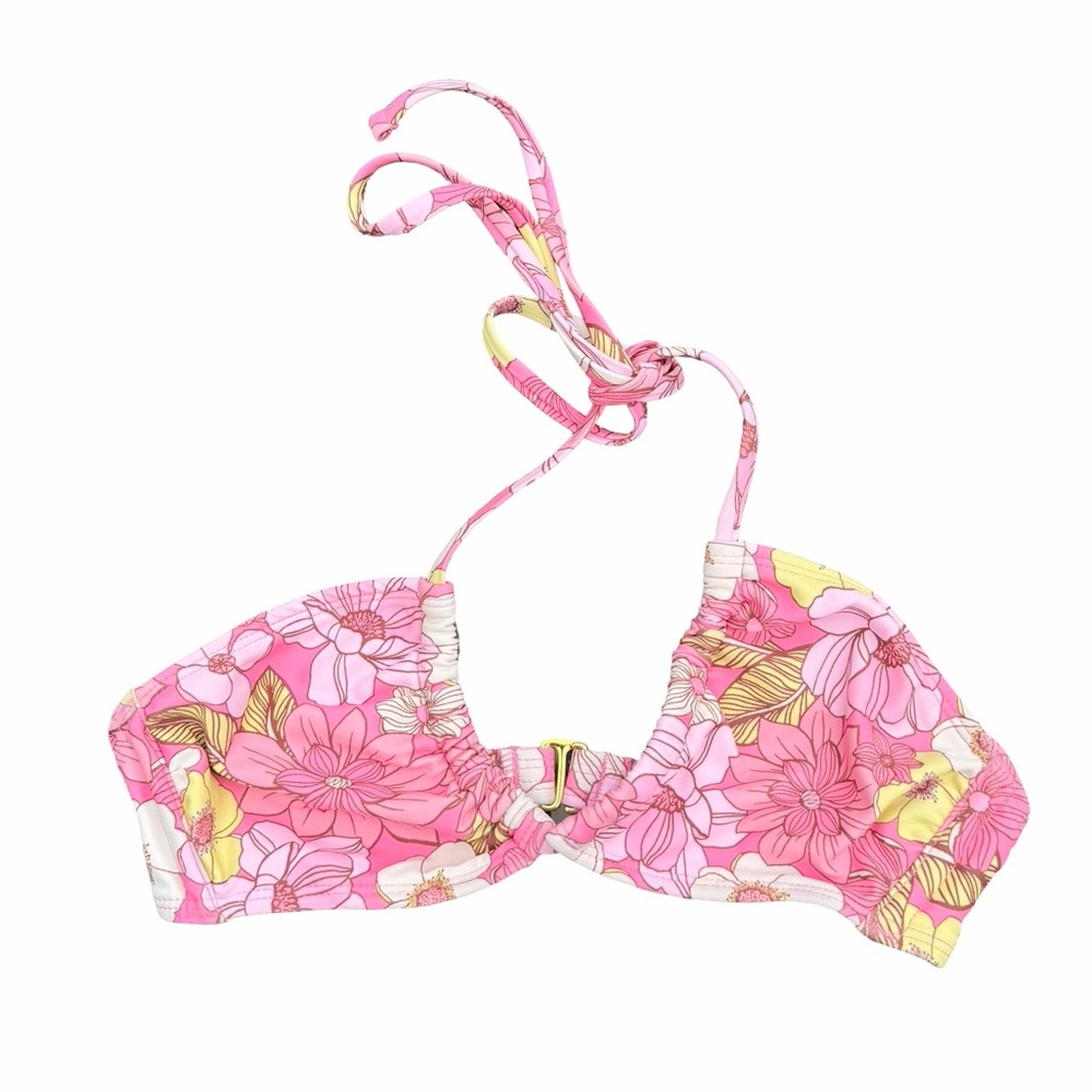 Xhilaration Floral Halter Bikini Top